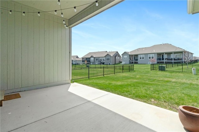 16955 W 168th Ter, Olathe, KS 66062 - view of yard featuring a patio, a residential view, and fence
