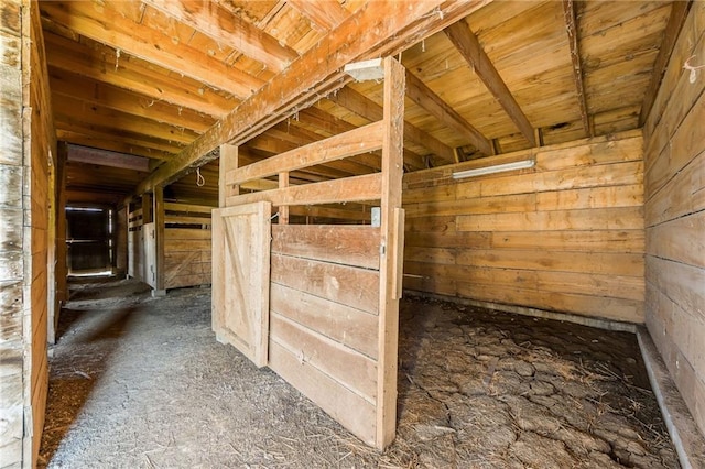 view of horse barn