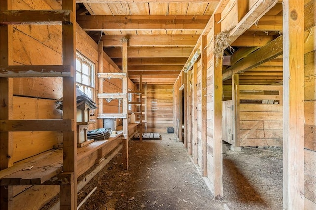 view of horse barn