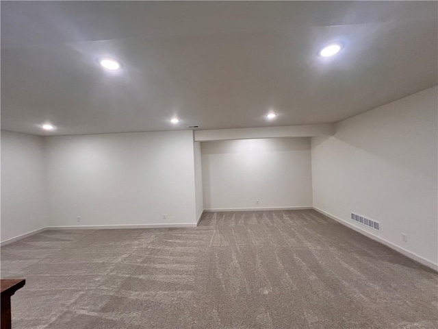 16372 Spring Valley St, Gardner, KS 66030 - finished basement with carpet flooring, recessed lighting, and baseboards