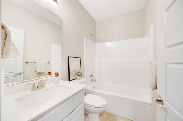 9331 N Belton Ave, Kansas City, MO 64154 - bathroom featuring vanity, toilet, and shower / tub combination