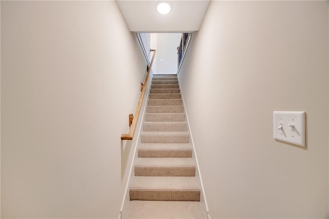 9331 N Belton Ave, Kansas City, MO 64154 - stairway featuring baseboards