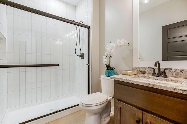 3141 SW Summit View Trl, Lees Summit, MO 64082 - full bathroom featuring toilet, vanity, and a tile shower
