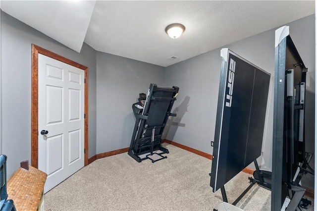 8110 NE 72nd Ter, Kansas City, MO 64158 - exercise area featuring baseboards and carpet floors