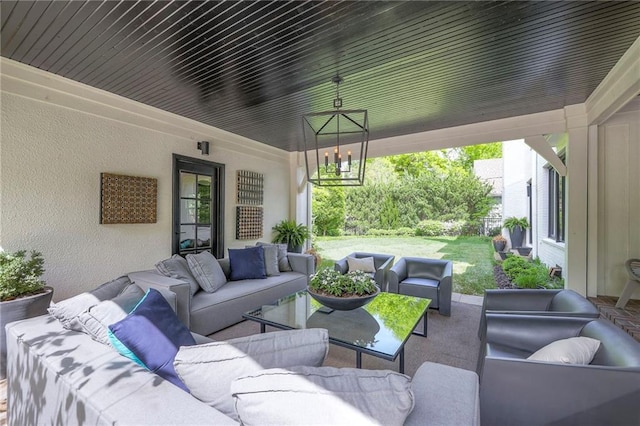 view of patio / terrace featuring outdoor lounge area