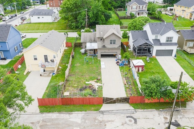 1210 Barnett Ave, Kansas City, KS 66102 - aerial perspective of suburban area