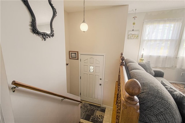 view of foyer entrance
