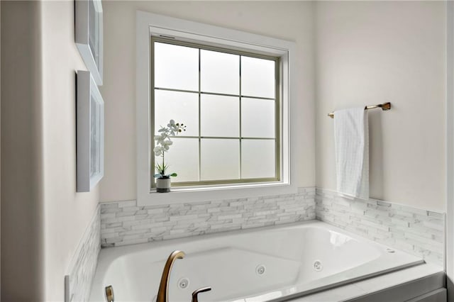 8016 Round Prairie St, Shawnee, KS 66220 - bathroom featuring a tub with jets