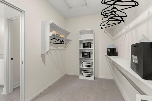 8016 Round Prairie St, Shawnee, KS 66220 - walk in closet featuring light colored carpet