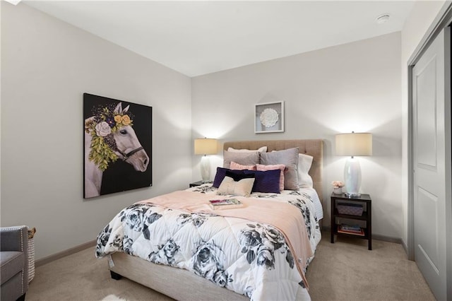 8016 Round Prairie St, Shawnee, KS 66220 - bedroom with baseboards and light carpet