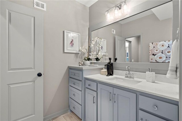 8016 Round Prairie St, Shawnee, KS 66220 - bathroom with visible vents and vanity