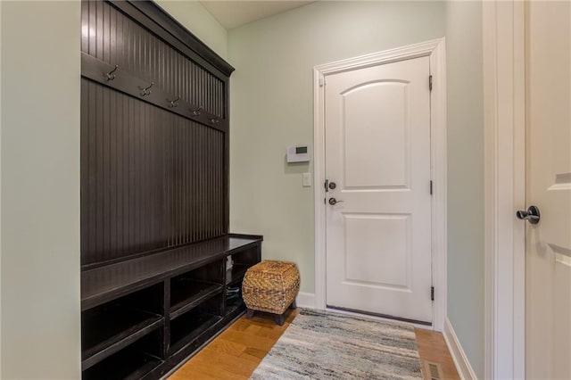 420 NW Kaylea Ct, Lees Summit, MO 64081 - mudroom featuring light wood-style floors and baseboards