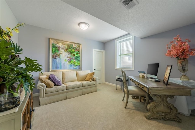420 NW Kaylea Ct, Lees Summit, MO 64081 - home office featuring light colored carpet and a textured ceiling