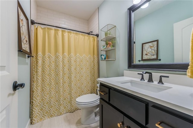 420 NW Kaylea Ct, Lees Summit, MO 64081 - bathroom featuring vanity and a shower with shower curtain