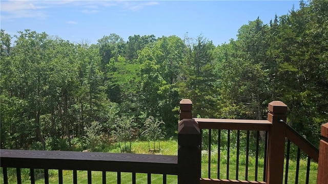 420 NW Kaylea Ct, Lees Summit, MO 64081 - deck featuring a wooded view