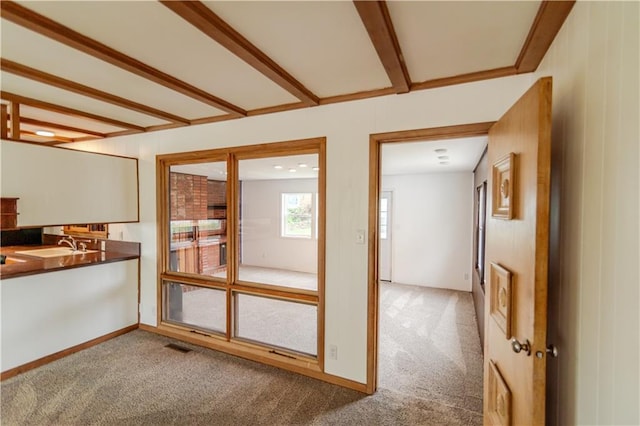 717 Y St, Atchison, KS 66002 - living area featuring carpet flooring