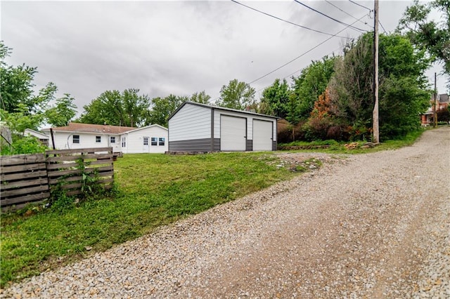 717 Y St, Atchison, KS 66002 - exterior space with a garage and an outdoor structure