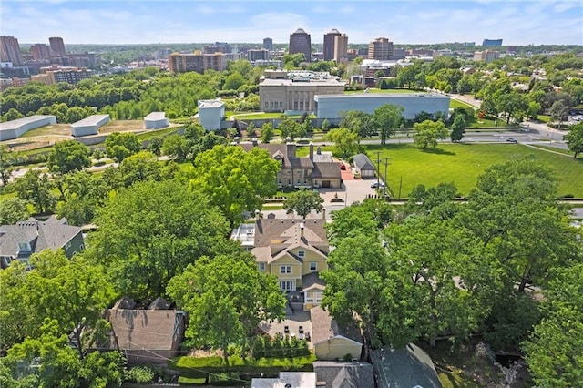 4525 Kenwood Ave, Kansas City, MO 64110 - aerial view featuring a city view