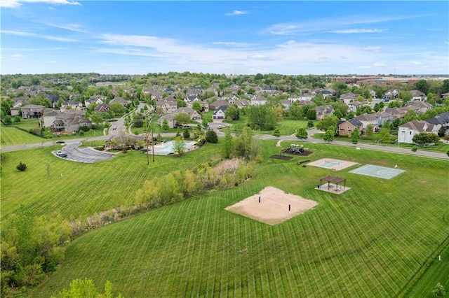 bird's eye view featuring a residential view