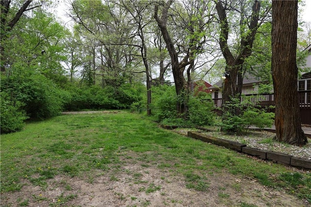 1203 E Quincy St, Pittsburg, KS 66762 - view of yard with a deck
