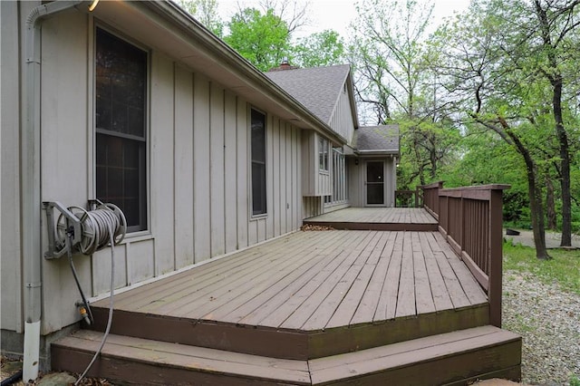 1203 E Quincy St, Pittsburg, KS 66762 - view of wooden deck