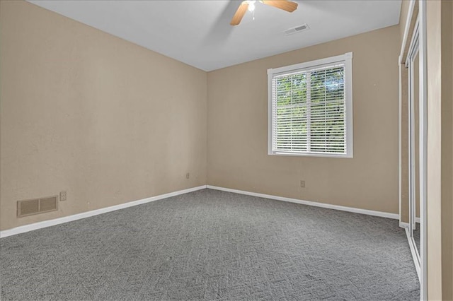 120 NW Whitlock Dr, Lees Summit, MO 64081 - carpeted empty room featuring a ceiling fan and baseboards