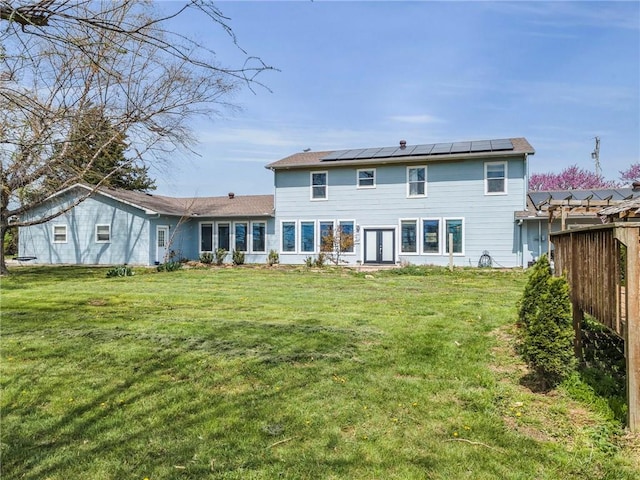 24101 S State Route K, Pleasant Hill, MO 64080 - rear view of house featuring solar panels