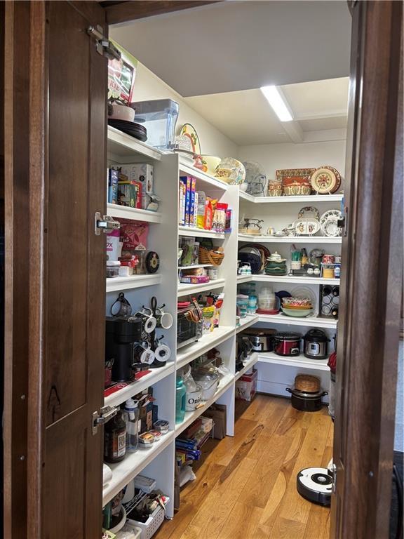 view of storage area
