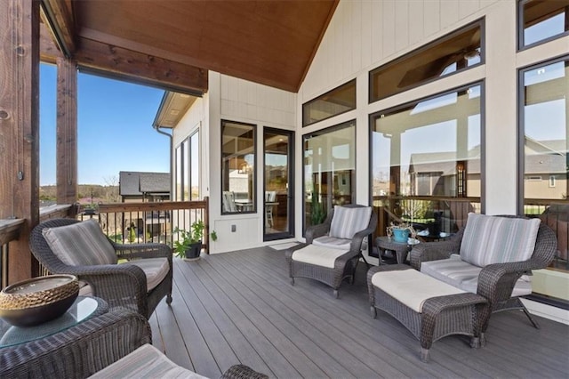 8856 Freedom St, Lenexa, KS 66227 - view of wooden terrace