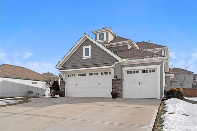 4513 NE Parks Summit Ter, Lees Summit, MO 64064 - craftsman house with an attached garage and concrete driveway