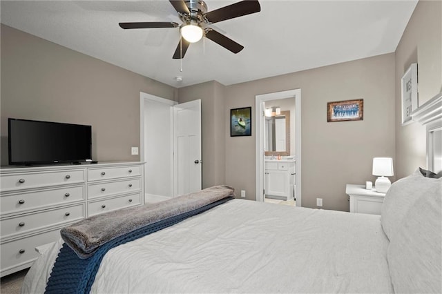 4513 NE Parks Summit Ter, Lees Summit, MO 64064 - bedroom with ensuite bathroom and a ceiling fan