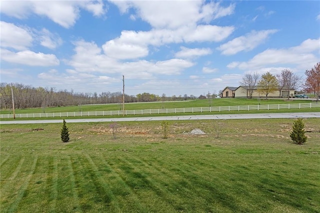 6604 NW 107th Ct, Kansas City, MO 64154 - view of yard with a rural view and fence
