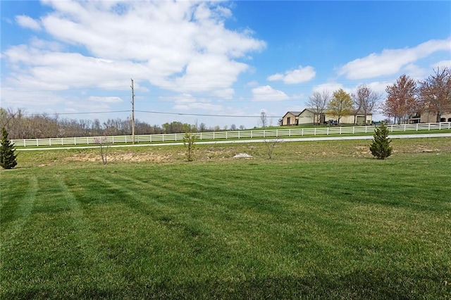 6604 NW 107th Ct, Kansas City, MO 64154 - view of yard with a rural view and fence