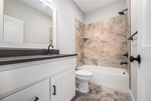 19703 W 196th St, Spring Hill, KS 66083 - full bathroom featuring vanity and washtub / shower combination