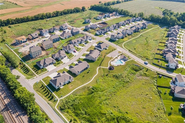 19703 W 196th St, Spring Hill, KS 66083 - aerial view of property and surrounding area featuring nearby suburban area