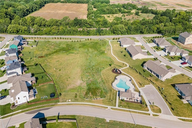 19703 W 196th St, Spring Hill, KS 66083 - aerial overview of property's location featuring a pool