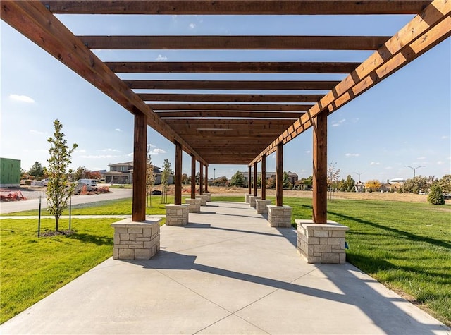 4506 W 136th Ter, Leawood, KS 66224 - view of patio / terrace featuring a pergola