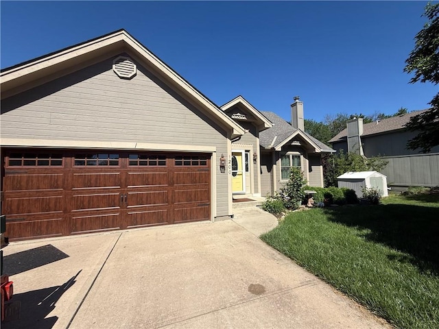 1200 Susan St, Kearney, MO 64060 - single story home featuring a front lawn, concrete driveway, and a garage