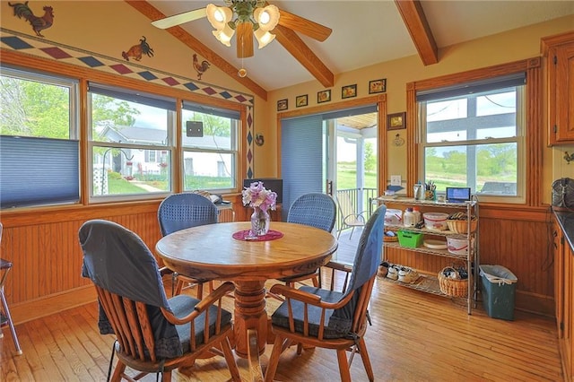 15404 NE 181st St, Holt, MO 64048 - dining space with a ceiling fan and light wood-style flooring