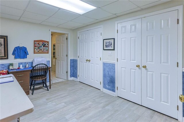 15404 NE 181st St, Holt, MO 64048 - office featuring a paneled ceiling and light wood-type flooring