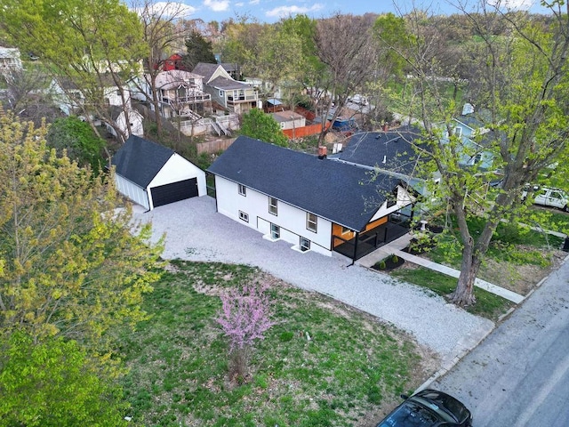 birds eye view of property