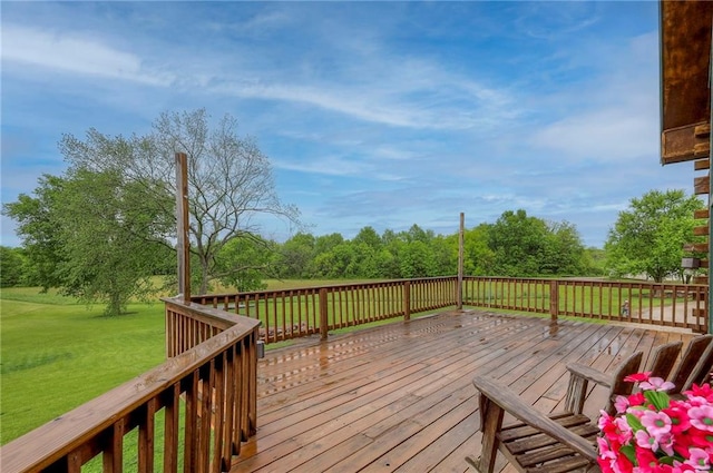 43 901st Rd, Clinton, MO 64735 - wooden deck featuring a yard
