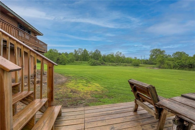 43 901st Rd, Clinton, MO 64735 - wooden deck with a yard