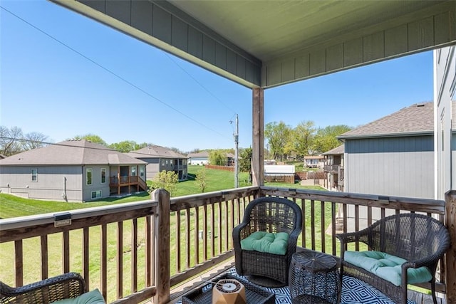 309 NE 102nd Ter, Kansas City, MO 64155 - deck with a yard and a residential view