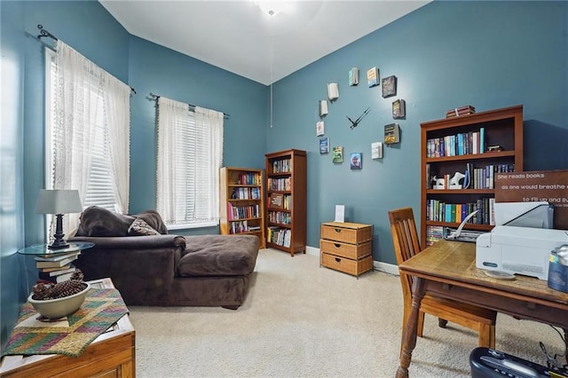 797 NW 1621st Rd, Bates City, MO 64011 - office area with baseboards and carpet