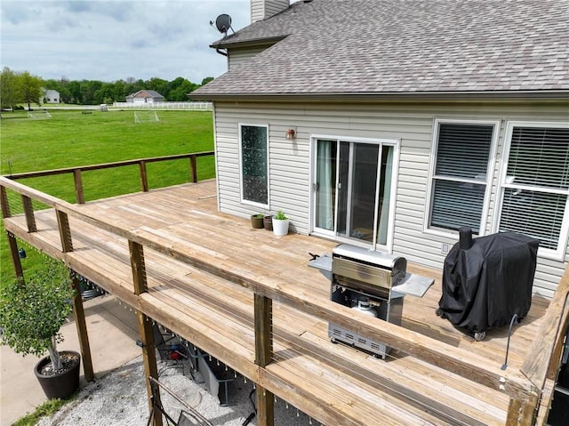 797 NW 1621st Rd, Bates City, MO 64011 - deck featuring a yard, grilling area, and outdoor dining space