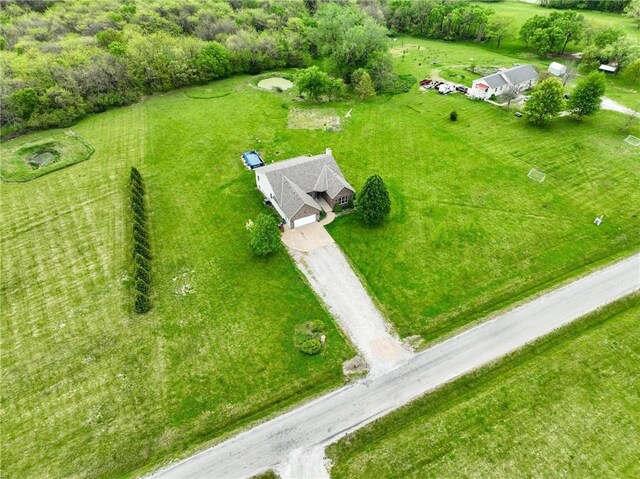 797 NW 1621st Rd, Bates City, MO 64011 - drone / aerial view featuring a rural view