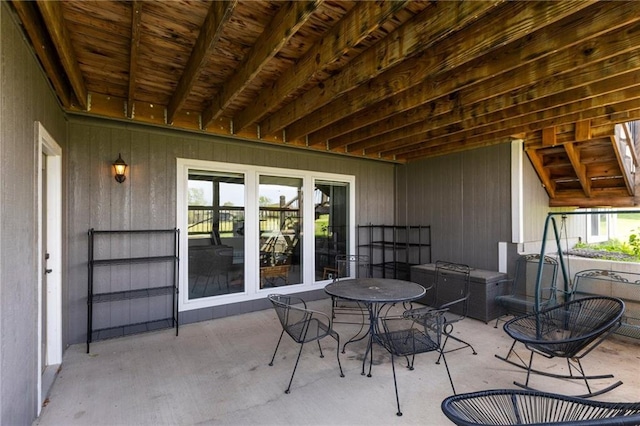 6840 Belmont Dr, Shawnee, KS 66226 - view of patio / terrace featuring outdoor dining space