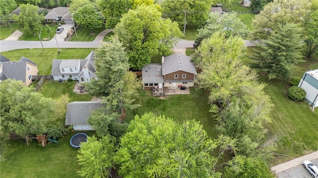 drone / aerial view featuring a residential view