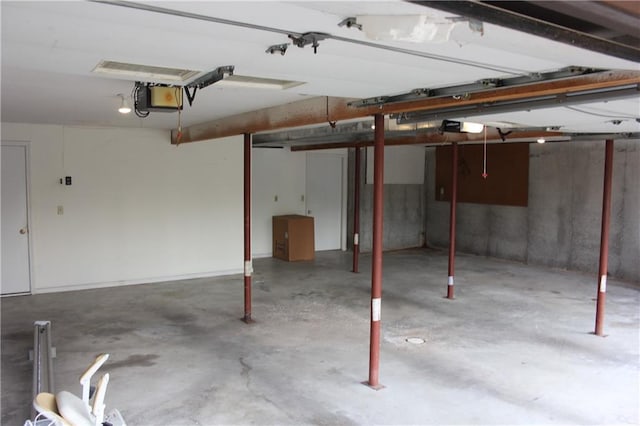 1410 Grandview Dr, Warrensburg, MO 64093 - garage with a garage door opener